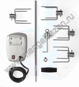 картинка МИГ-721 Вертел с 4-мя зажимами и электромотором для газовых грилей Napoleon - 600/605/730