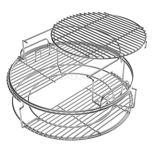 картинка МИГ-974 Набор многоуровневых стальных решеток для гриля Big Green Egg L, 5 частей 