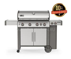 картинка Газовый гриль Weber Genesis II SP-435 GBS Нержавеющая сталь
