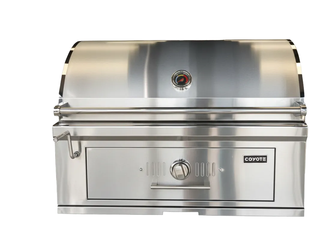 Угольный гриль Coyote для встраивания в гриль-кухню